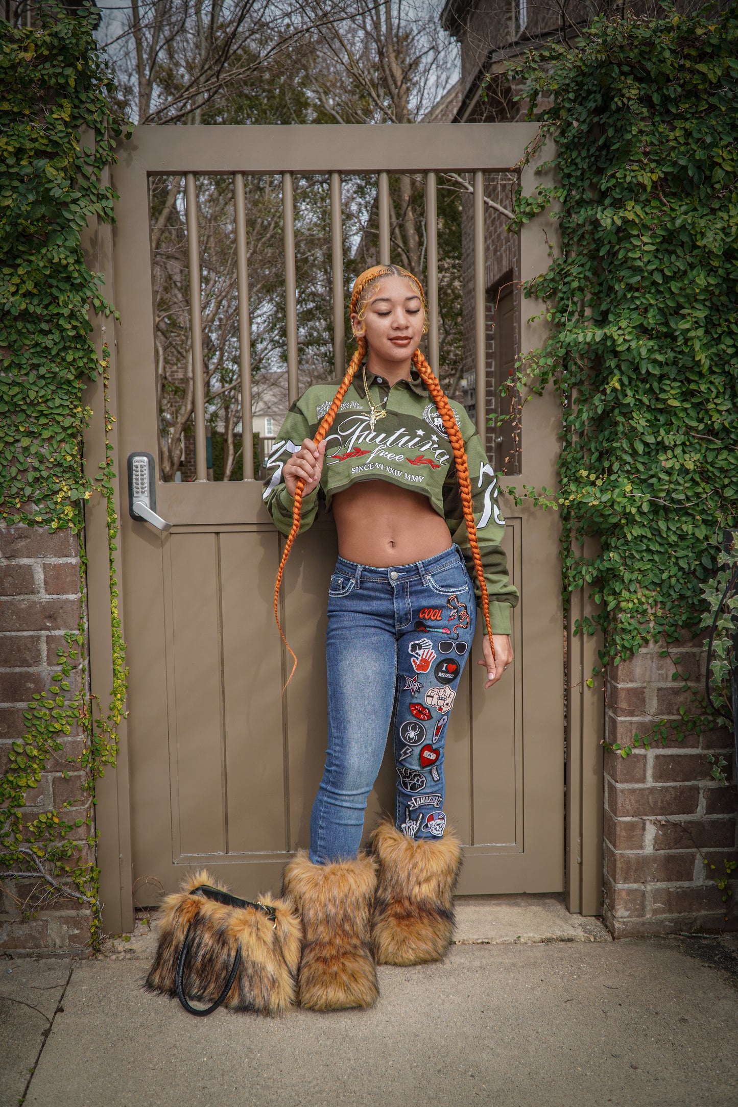 Futura Free Crop Top Rugby Polo